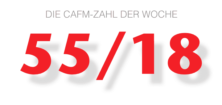 Die CAFM-Zahl der Woche ist die 55/18, ein Teil des Aktenzeichens des jüngsten EuGH Urteils zur Arbeitszeit-Erfassung