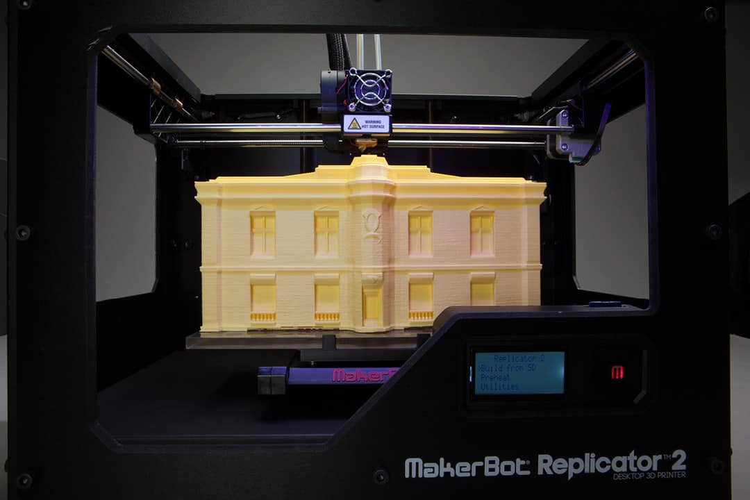 Makerbot Replicator 3D-Drucker können auch Gebäude-Modelle herstellen.