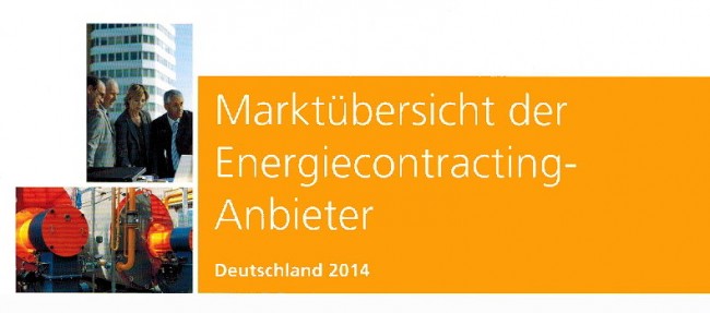 Ab sofort ist die Marktübersicht Energie Contracting Anbieter 2014 beim Forum Verlag erhältlich