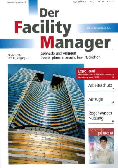 Aufzüge sind ein zentrales Thema in der Oktober-Ausgabe von Der Facility Manager