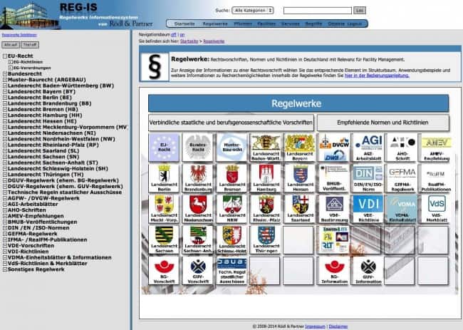Gewichtige Sammlung: Über 1900 aktuelle Regelwerke bündelt REG-IS