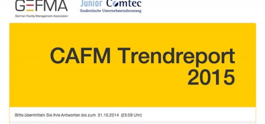 Noch bis zum 31. Oktober können sich Interessierte am GEFMA CAFM-Trendreport 2015 beteiligen