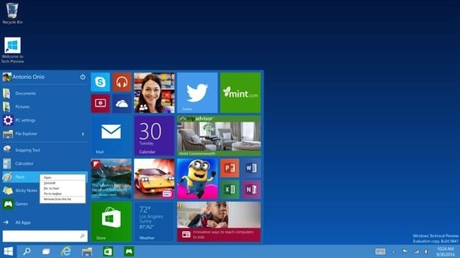 Microsoft hat eine Testversion von Windows 10 online gestellt