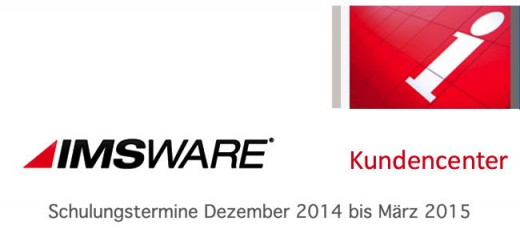 IMS bietet bis Dezember 2015 insgesamt 24 verschiedene Schulungen zu IMSWARE an