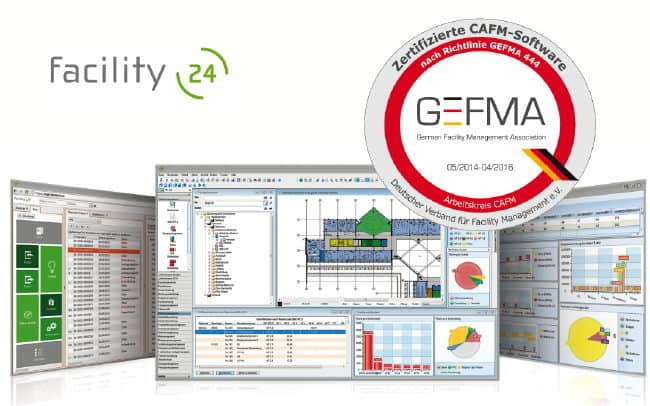 Die CAFM-Cloud-Lösung facility (24) von mohnke (m) ist vollständig nach GEFMA 444 zertifiziert