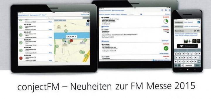 Mobile Lösungen für das CAFM stehen zur FM-Messe 2015 im Fokus von Conject