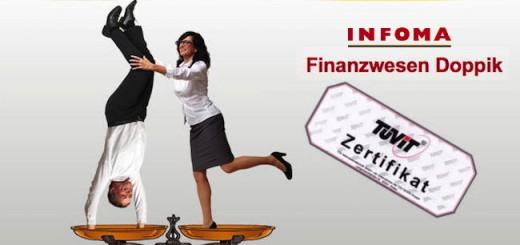 Der TÜV hat jetzt das poppige Finanzwesen von Infoma Newsystem 7 zertifiziert