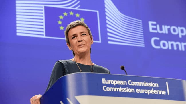 Margarethe Verstager, EU-Komissarin für Wettbewerbsrecht, begrüßt den kommenden Schub für Deutschlands Breitbandausbau