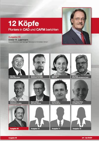 Wie Dieter H. Laarmann die Immobilien von Axel Springer im Griff behält, ist Thema der Ausgabe 9 der pit-cup Reihe "12 Köpfe. Pioniere in CAD und CAFM berichten"