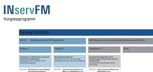 Messeveranstalter Mesago hat jetzt ein vorläufiges Programm für den INservFM Kongress veröffentlicht