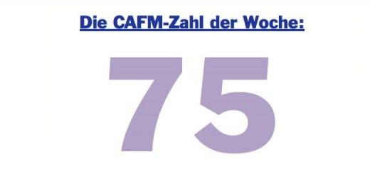 Die CAFM-Zahl der Woche ist die 75 - denn 75 Prozent aller vergebenen FM-Leistungen werden nicht vollständig erbracht.