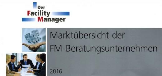 Die Marktübersicht der FM-Beratungsunternehmen 2016 ist jetzt erschienen