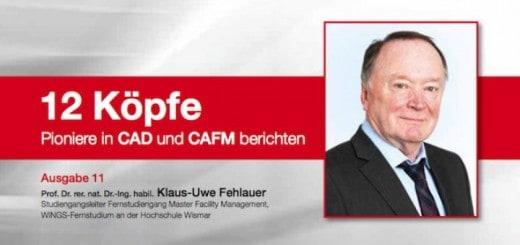 12 Köpfe: Prof. Klaus-Uwe Fehlauer zeigt auf, wie sich mit CAD und CAFM auch BIM realisieren lässt