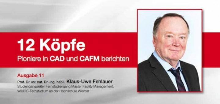 12 Köpfe: Prof. Klaus-Uwe Fehlauer zeigt auf, wie sich mit CAD und CAFM auch BIM realisieren lässt