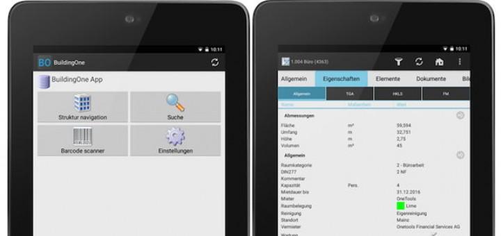 OneTools hat seine CAFM-App BuildingOne Android um eine clevere Scanfunktion erweitert