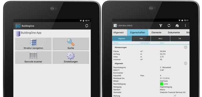 OneTools hat seine CAFM-App BuildingOne Android um eine clevere Scanfunktion erweitert
