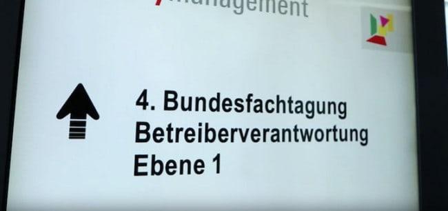 Eins weiter, aber weiterhin oben: Auch die 5. Bundesfachtagung Betreiberverantwortung findet in Halle 11 ihr Zuhause