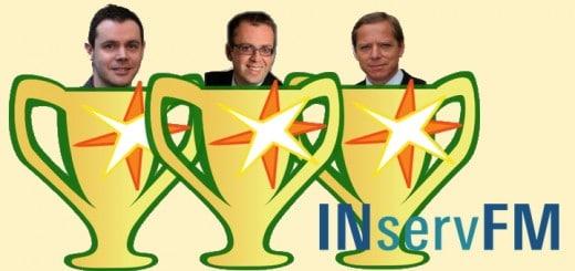 Die Preisträger des Best-Paper-Awards der INservFM 2016 sind (v.l.) Emanuel Stocker, Thomas Bender und Harald Rohr