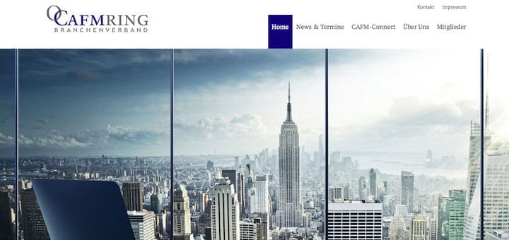 Der CAFM-Ring hat seine Website neu aufgesetzt