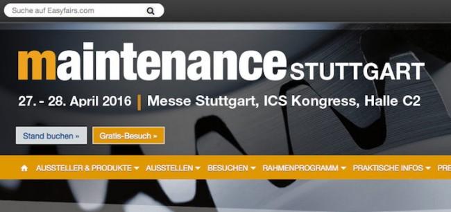 InCaTec Solutions stellt heute und morgen auf der Maintenance 2016 in Stuttgart aus