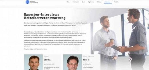 Experten-Interviews rund um das Thema Betreiberverantwortung ergänzen jetzt das Angebot von btvw.de