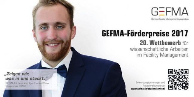 Startschuss: Zum 20. Mal lädt die GEFMA junge Akademiker ein, sich mit ihrer Anschlussarbeit mit FM-Bezug am GEFMA-Förderpreis zu beteiligen