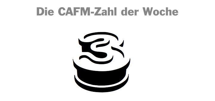 Die CAFM-Zahl der Woche ist dieses Mal die 3 - stellvertretend für die 3D-Daten- und Prozessmodelle, die in FM wie CAFM relevant sind