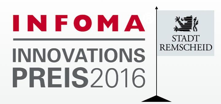 Der Infoma Innovationspreis 2016 geht an die Stadt Remscheid für ein Projekt zur Betreiberverantwortung 