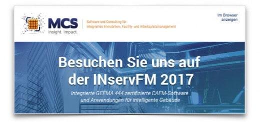 MCS stellt auch dieses Jahr gemeinsam mit Reso Datamind auf der INservFM aus