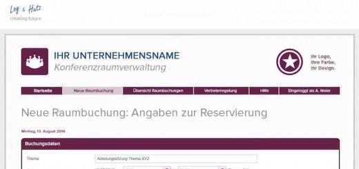 Auch das Modul für Konferenzraummanagement gehört zu den themen von Loy & Hutz auf der INservFM 2017