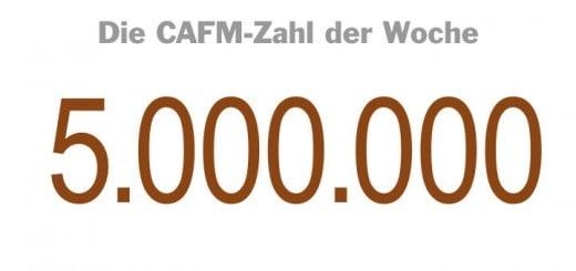 Die CAFM-Zahl der Woche ist die 5.000.000 – die Höhe der Brutto-Bausumme, ab der laut Erlass vom Januar 2017 bei Hochbauvorhaben des Bundes über BIM nachgedacht werden sollte