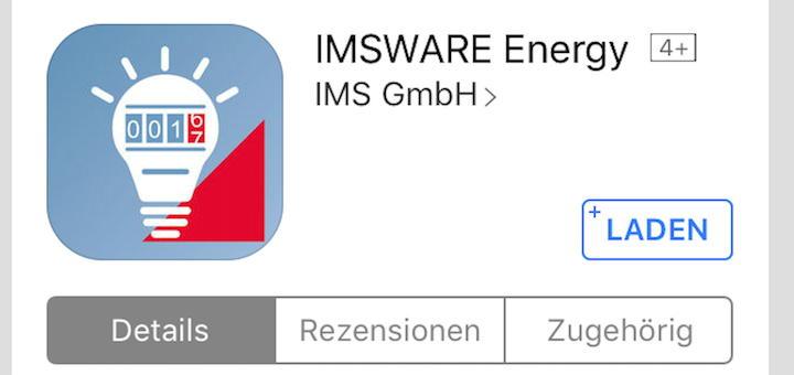 Die neue App IMSWARE.ENERGY ist unter anderem im App-Shop von Apples iOS zu finden