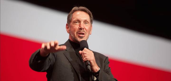 Larry Ellision, CEO von Oracle, kündigt Neuerungen für Cloud-Kunden an - Foto: Oracle PR/Hartmann Studios; Lizenz CC BY 2.0; Beschnitt: CAFM-News