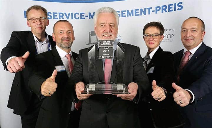 Freudige Gesichert: Das Service-Tool tele-LOOK hat den Service Management Preis gewonnen