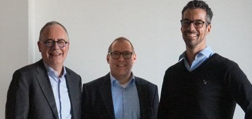 Haben gut Lachen: Planon-Gründer und CEO Pierre Guelen, Central Europe-Chef Stefan Mau und Frank Bögel, jetzt Leiter des Planon-Standorts Duisburg – der ehemaligen conjectFM.