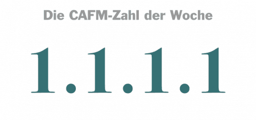 Die CAFM-Zahl der Woche ist die 1.1.1.1 – für mehr Privatsphäre im Internet.