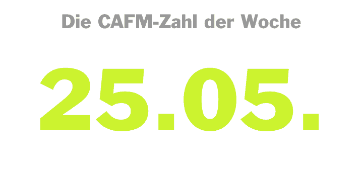 Die CAFM-Zahl der Woche ist die 25.05. – das Datum, zu dem die DSGVO final in Kraft tritt