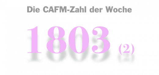 CAFM-Zahl der Woche: 1803 (2) - CAFM-News