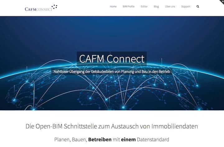 Der CAFM Ring hat seiner Datenschnittstelle CAFM Connect eine eigene Website spendiert