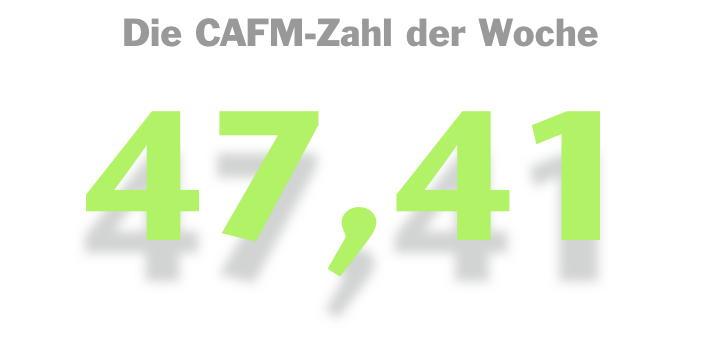 Die CAFM-Zahl der Woche ist die 47,41 – für die Anzahl Monate, die zwischen zwei Ausschreibungen liegen