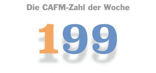 Die CAFM-Zahl der Woche ist die 199, für 199 verschickte Newsletter der CAFM-News.