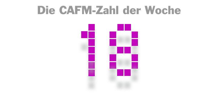 Die CAFM-Zahl der Woche ist die 18 – für die Anzahl von Standeinheiten, die CAFM-Anbieter auf der heute gestarteten BIM World Munich belegen