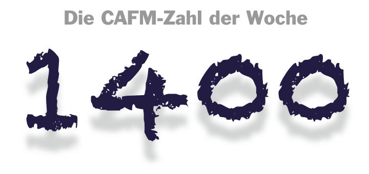 Die CAFM-Zahl der Woche ist die 1400 – so viele Personen nahmen bei der BIM-Umfrage des Zentralverbands Sanitär teil