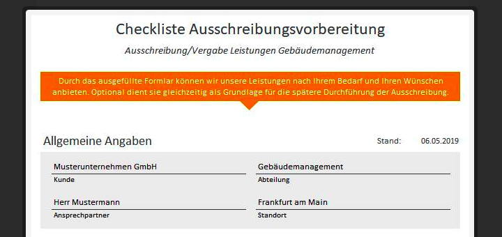 Die rotermund.ingenieure haben eine Checkliste für die FM-Ausschreibung vorgestellt