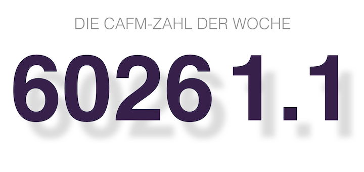 Die CAFM-Zahl der Woche ist die 6026 1.1 – für die VDI 6026, die unter anderem auch FM-relevante TGA-Dokumentationen beschreibt