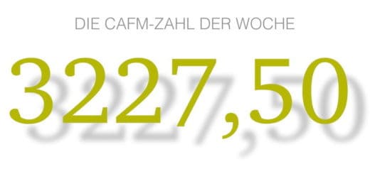 Die CAFM-Zahl der Woche ist die 3.227,50 für das durchschnittliche Einkommen eines CAFM-Verantwortlichen