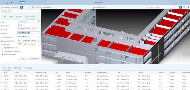 Geht auch: Mit Korasoft lässt sich BIM auch in SAP integrieren und darstellen