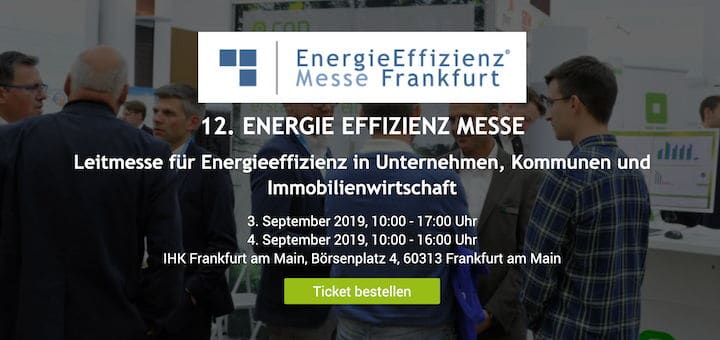 Auf der EnergieEffizienz Messe in Frankfurt stellt auch IngSoft aus