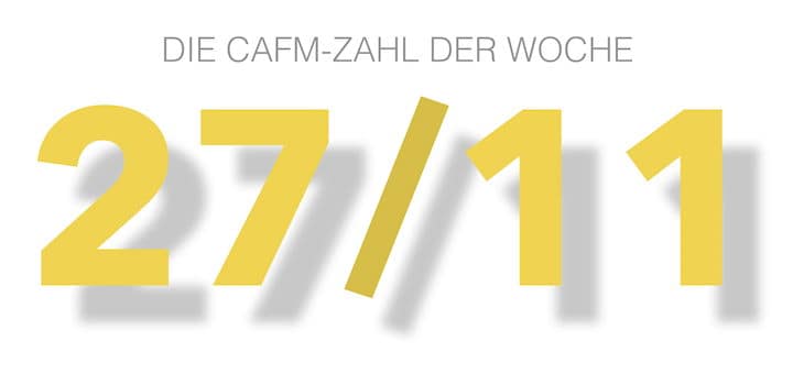 Die CAFM-Zahl der Woche ist die 27/11 für den Stichtag der Rechtsverbindlichkeit des e-Invoicings in Deutschland 