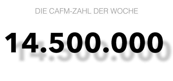 Die CAFM-Zahl der Woche ist die 14.500.000 für die Summe, die der Deutschen Wohnen wegen Verstoßes gegen die DSGVO als Strafe aufgebrummt wurde